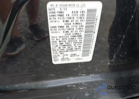 2013 Nissan Rogue S from USA, damaged, VIN JN8AS5MT3DW026714